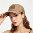thumbnail image 3 of Gorra deportiva transpirable de malla para exteriores con paneles para sujetar insignias: gorra táctica ajustable para senderismo, caza y pesca con soportes para gafas de sol., 3 of 6