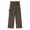 Coffee, variant on Girls Cargo Pants Wide Leg Loose Cargo Trousers with Pockets Streetwear Kids Pants 4-15 Years