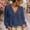 Navy, variant on Ruffled Chiffon Blouses for Women, V Neck Lantern Sleeve Blouse Boho Plain Shirt Cute Peasant Blouses Basic Tees Modest Flowy Tops Loose Fit Tee Shirt Women Ladies Casual Tops,Black,L