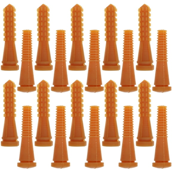 WORGEOUS  20 Pcs Poultry Hair Removal Stick Automatic Plucker Chomps Turkey Brown