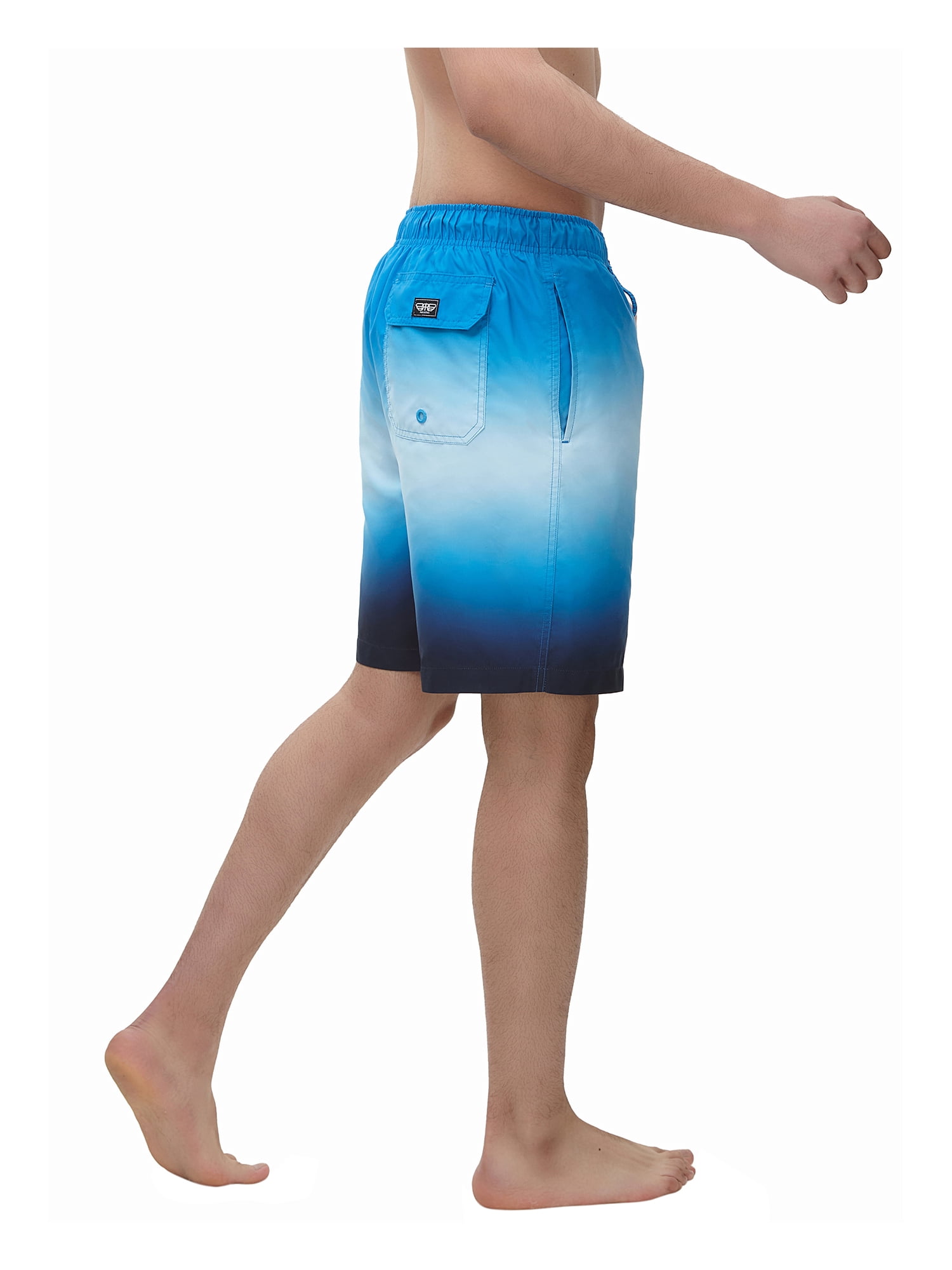 Rokka&Rolla Men's 8" Mesh Lined Swim Trunks, up to Size 2XL