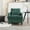Emerald, variant on BISHE Mid Century Modern Armchair, Solid Wood Frame Accent Chair with Tufted Chenille Upholstery & Studded Details, Comfortable Lounge Chair for Living Room, Bedroom or Reading Nook, Wine Red