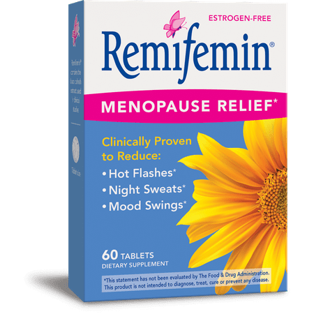 Remifemin Estrogen-Free Menopause Relief Supplements, 60 (Best Hrt For Menopause)