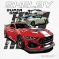 thumbnail image 3 of Ford Shelby Super Snake GT500 Unisex Hoodie American Mustang Cobra Racing, 3 of 7