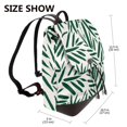thumbnail image 2 of Balery Palm Branch With Leaves Mochila de Cuero para Mujeres, Gran Capacidad, Bolsa de Viaje Multifuncional, Mochila de Cuero y Bolsa de Hombro para Mujeres, 2 of 4