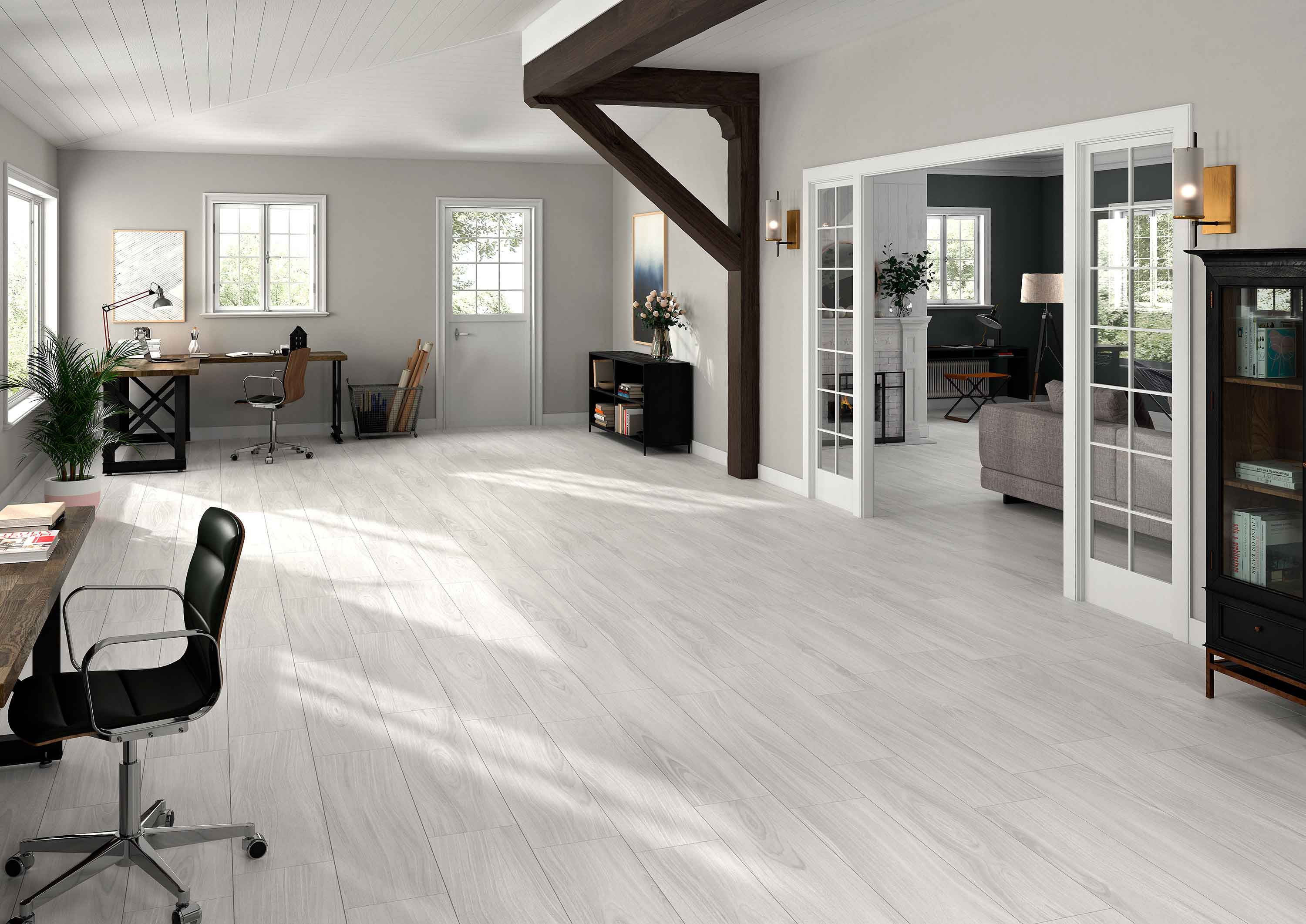 MSI Braxton Blanca 39.37 in. x 9.84 in. Matte Porcelain Floor And Wall Tile (13.89 Sq. Ft. / Case)
