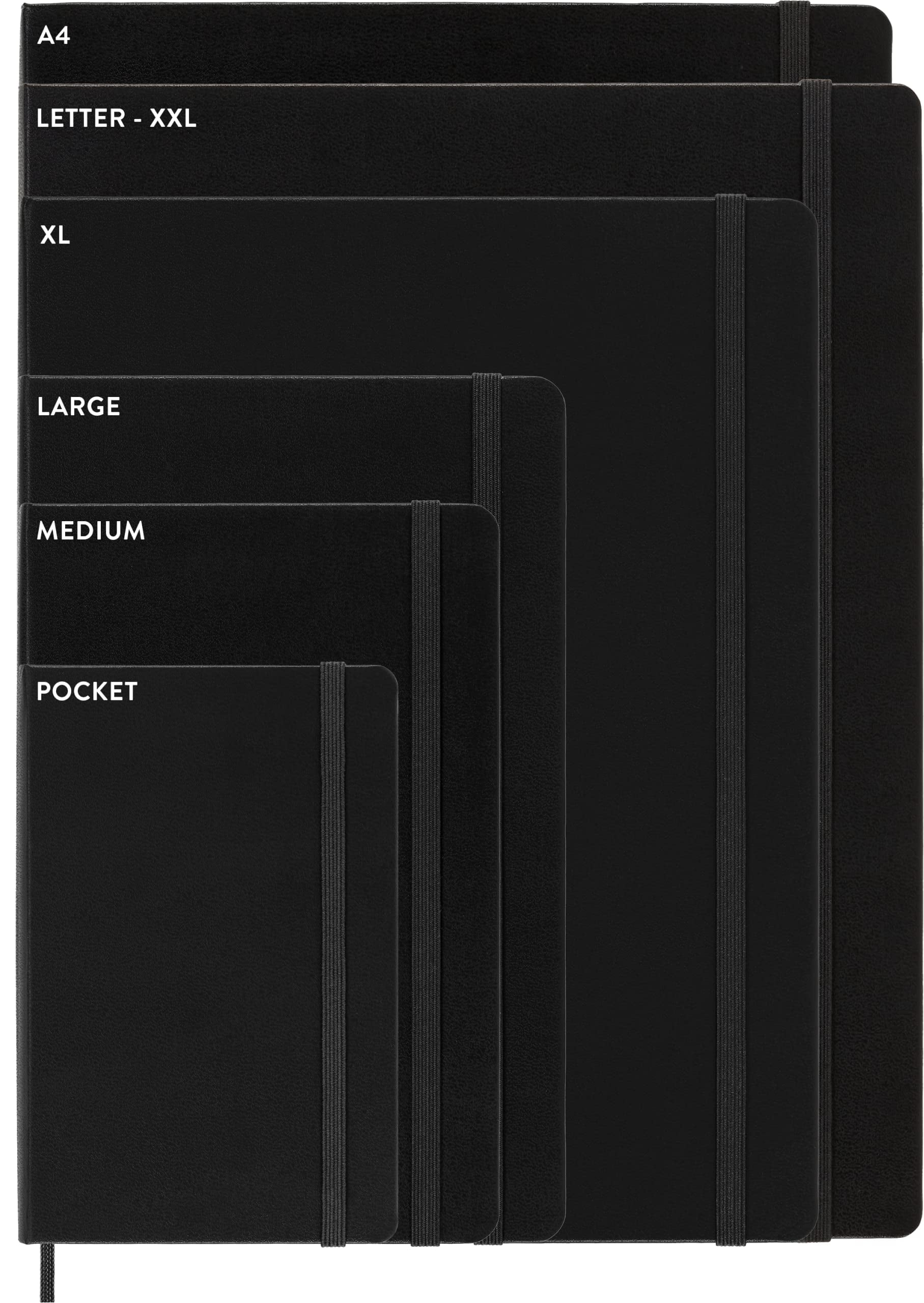 Moleskine Classic Notebook, Soft Cover, Large (5" x 8.25"), Plain, Scarlet Red