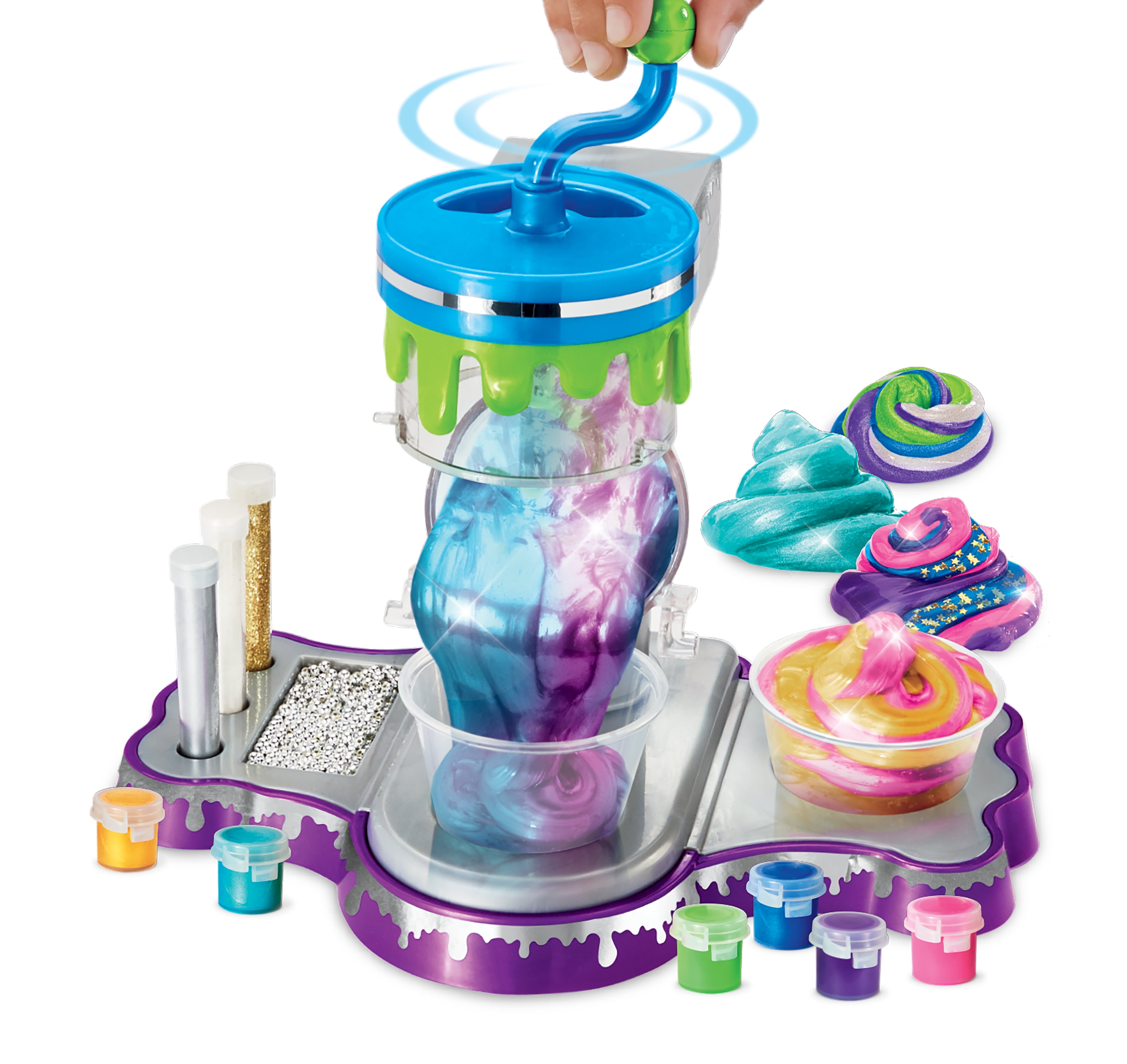 Cra-Z-Art Cra-Z-Slimy Multicolor Metallic Slime Studio, 6+. Excellente idée cadeau pour les fêtes Studio de slime métallique