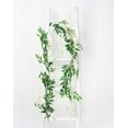 thumbnail image 6 of Viworld 6 ft Artificial Wisteria Silk Plastic Garland, White, 6 of 7