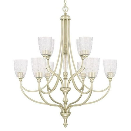 Gold Finish Clear Glass - Seaton Soft Gold Ten-Light Chandelier