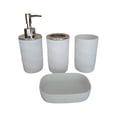 thumbnail image 4 of Juego de 4 accesorios de baño, jabonera para baño, restaurantes y hogar. Blanco, 4 of 9