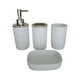 thumbnail image 4 of Juego de 4 accesorios de baño, jabonera para baño, restaurantes y hogar. Blanco, 4 of 9