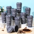 thumbnail image 3 of Tazas de café Skylety Bible Verse, 16 onzas, reutilizables, 20 unidades, color gris, 3 of 7