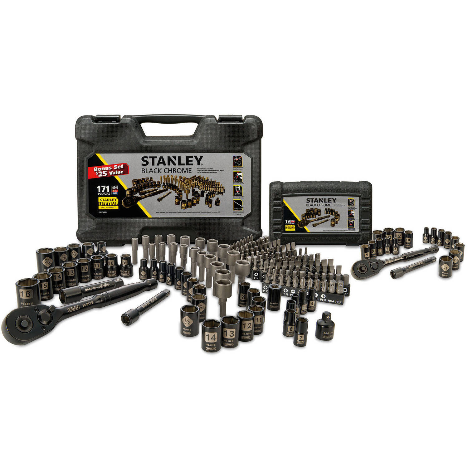 Stanley 171 Mechanics Tool Set - image 3 of 4