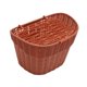 thumbnail image 2 of Cesta delantera para bicicleta, cesta de almacenamiento, decoración, accesorios de ciclismo, soporte de almacenamiento tejido Rojo marrón, 2 of 9
