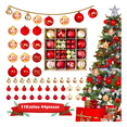 thumbnail image 1 of 44pzas Esferas Navideñas De Plastico Decoración Arbol Navida Xtellar rojo, 1 of 4