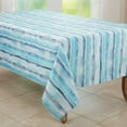 thumbnail image 2 of Fennco Styles Soft Watercolor Design Tablecloth 65 x 104 Inch – Blue Table Cover for Home Décor, Dining Table, Banquets, Holidays and Special Events, 2 of 4
