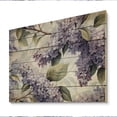 thumbnail image 2 of Designart "Purple grey Lilies Bloom Fragrant IV" Floral Print on Natural Pine Wood, 2 of 5