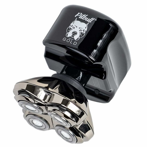 Skull Shaver Pitbull Gold PRO Electric Razor for a Perfect Bald Look Wet/Dry 4 Head 4d