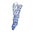 thumbnail image 4 of figatia Slow feed Hay Net Hay Bag Large Capacity Feeding Supplies Space Saving Hanging Mesh Bag Horse Feeder for Goats Stall Sheep Blue 40inch, 4 of 8