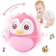 thumbnail image 1 of Roly Poly Juguetes para bebés de 6 a 12 meses de desarrollo, juguete Wobbler para bebé, vaso de pingüino, juguetes Wobbler para regalos de niños y niñas (rosa), 1 of 4