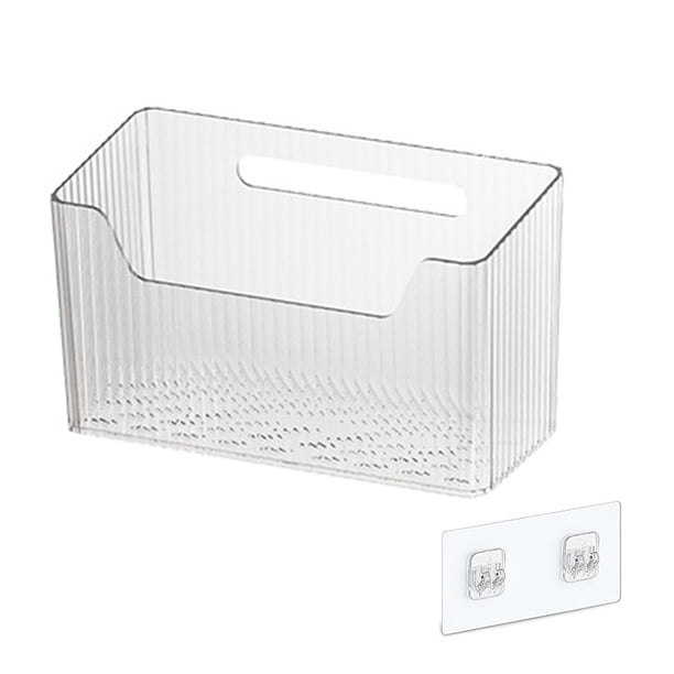 Caja de almacenamiento para puerta de armario de cocina, capacidad de carga de 7 kg, fácil de instalar, autoadhesiva, organizador de armario de cocina montado en la pared.