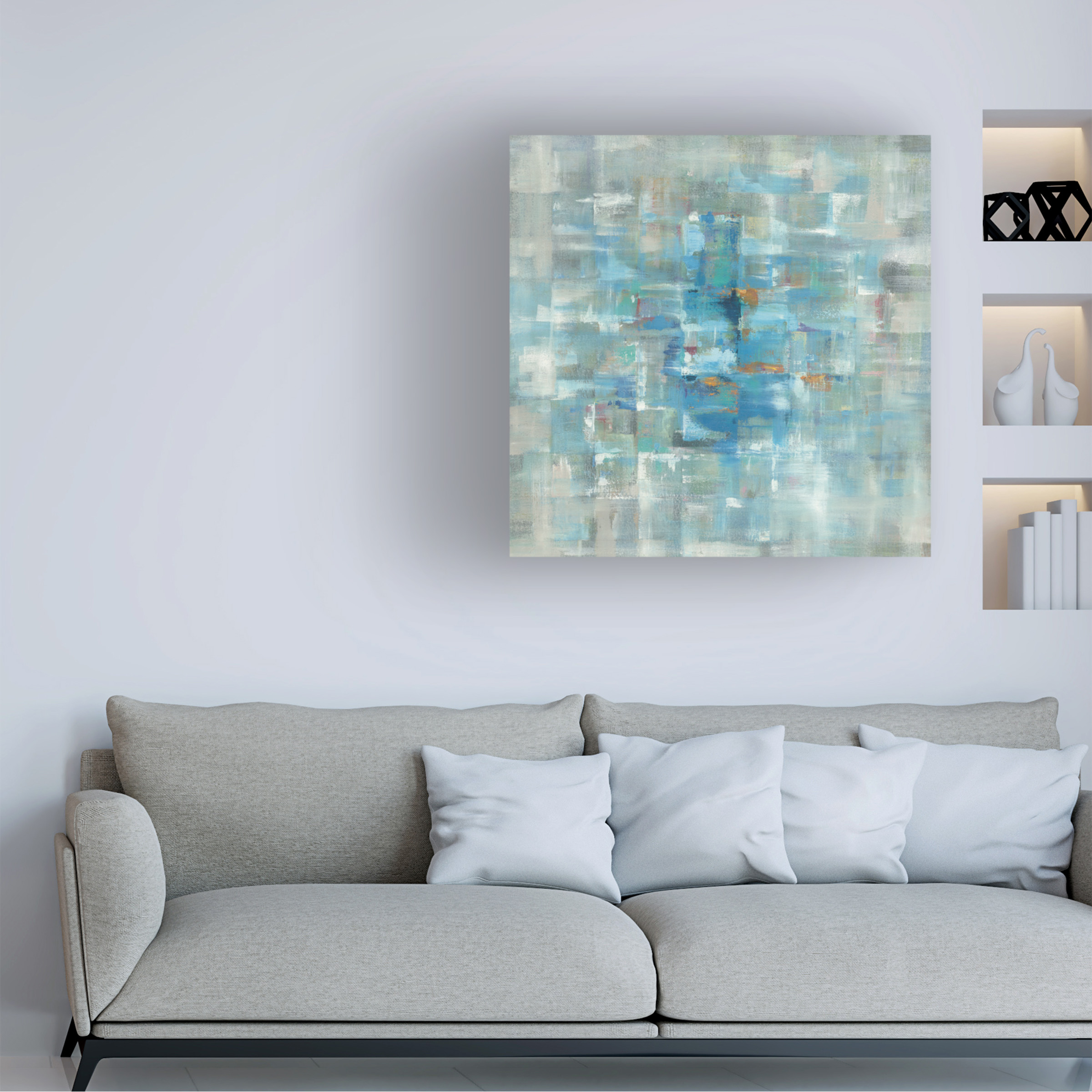 Trademark Fine Art 'Abstract Squares' Canvas Art by Danhui Nai