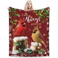 thumbnail image 3 of Cardinal Soft Cozy Fleece Blanket - Fluffy Warm Red Bird Flannel Plush Bedding Stuff Decor - Cardinal Gifts for Lover Women men Users Women Adults - Bed Travel 50"x60", 3 of 7
