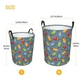 thumbnail image 5 of Balery Fruit Ice Cream Round Laundry Basket with Handles Waterproof Freestanding Laundry Hamper for Clothes Toys in the Dorm and Family-, 5 of 8