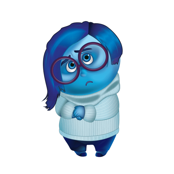 Removable Home Art Sadness Inside Out Animated Movie Decor Design Wall