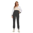 thumbnail image 2 of MintLimit Women's Casual 2 Piece Tracksuit Set Striped Patchwork Zipper V-neck Long Sleeve Pullover and Jogging Pants Sports Suit, 2 of 5