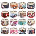 thumbnail image 1 of Paquete de 16 velas de cera de soja aromáticas navideñas CLTNIKET, 1 of 9