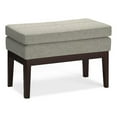 thumbnail image 4 of Carlson 27 inch Wide Mid Century Small Ottoman Bench in Greige Linen-Look Fabric, 4 of 12