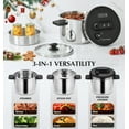 thumbnail image 5 of Koch Systeme CS 6.3 Quart Stainless Steel Pressure Cooker, 3 PSI Settings Pressure Cooker, Save 70% Time, Gas & Induction Compatible, 5 of 13