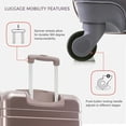 thumbnail image 3 of VANCORE 3 Piece Luggage Sets, Lightweight Hardside Suitcases with Spinner Wheels, Carry on Luggage Suitcase Set with TSA Lock, Gradient Brown(20/24/28 inch), 3 of 13