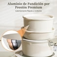 thumbnail image 4 of Sartenes antiadherentes juego de 17 ollas con mango desmontable batería de cocina apta para autocaravanas lavaplatos y horno blanco, 4 of 8