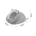thumbnail image 3 of DOLITY Cat Beds for Indoor Cats, Pet Bed Semi Enclosed Cat Bed Cave,Cat Houses Warming Cat Sleeping Nest for Indoor Puppy and Kitten,Gray Large, 3 of 6