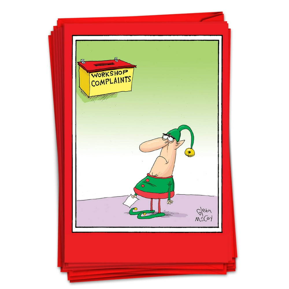 12 Funny Christmas Cards Boxed (1 Design, 12 Cards) complain