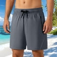 thumbnail image 2 of Kojanyu Men's Athletic Shorts Quick Dry Running Shorts with Drawstring 85 Nylon 15 Spandex Gym Workout Beach Casual Shorts XS to XXL, 2 of 10