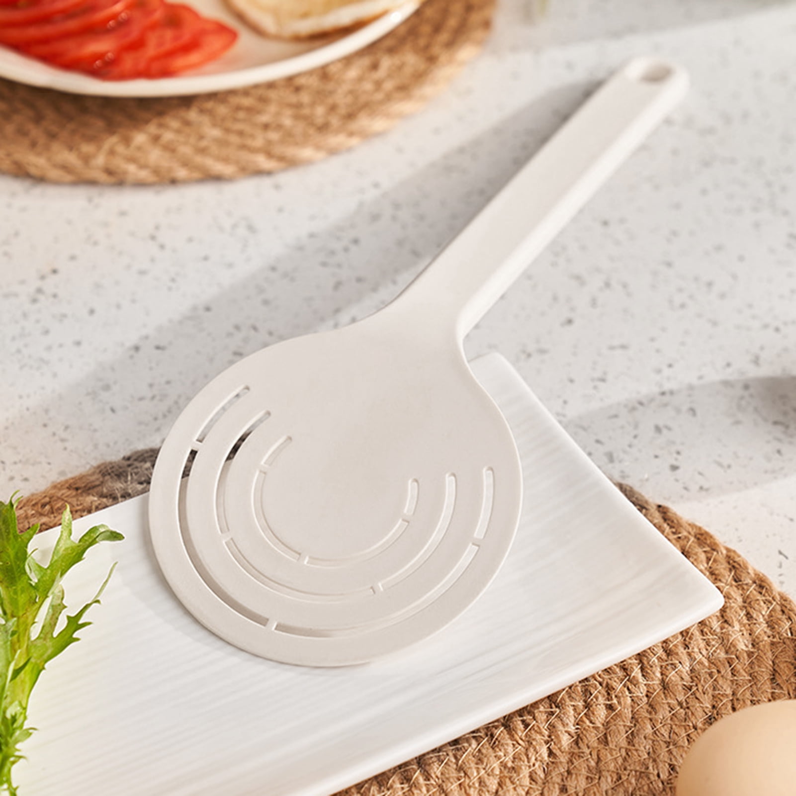 Pro Chef Kitchen Tools Stainless Steel Perforated Turner Spatula - Flipper  with Drain Hole to Cook and Serve Fish, Burgers, Eggs, Pancakes and Holes  Allow the Food to Easily Slide Off –
