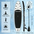 thumbnail image 2 of CADALENE Inflatable Stand up Paddle Board with Premium Accessories,10 ft Anti-Slip Sup Paddleboard for Adults & Youth Yoga Fishing Touring, 2 of 7