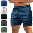 thumbnail image 3 of TFixol Pantalones cortos de fitness para hombre Pantalones cortos de playa de gimnasio de secado rápido Descanso de verano, 3 of 8