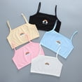 thumbnail image 1 of Single Layer Girl Student Vest Sling Adolescence Pure Cotton 8 to 15 Years Old Small Vest Single Layer Girl VestSky Blue8 He Qiyong unisex, 1 of 1