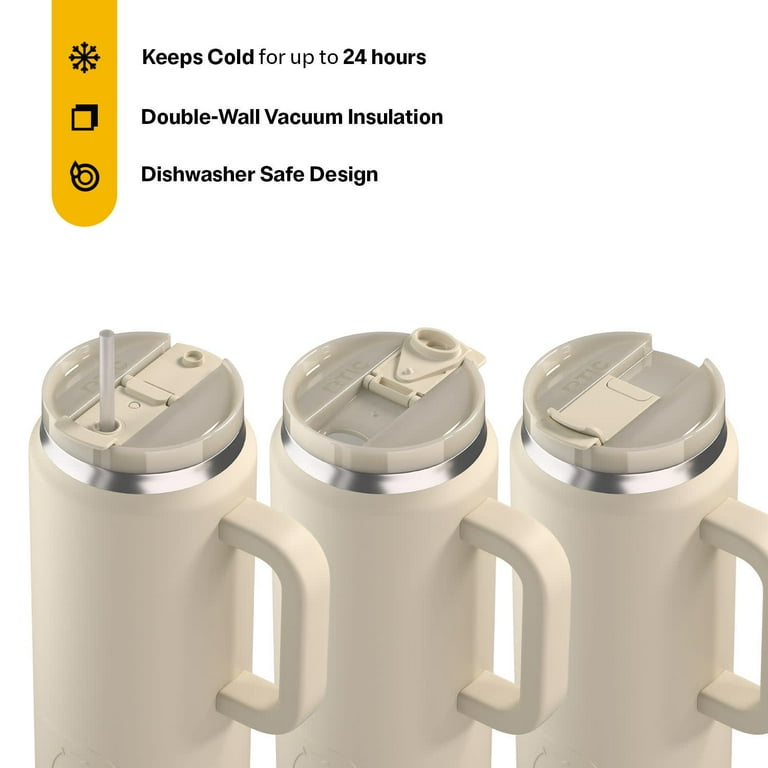 RTIC 64 oz Ceramic Lined Insulated Road Trip Tumbler, Leak