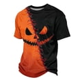 thumbnail image 6 of Fabrcox S-4XL Halloween Mens Shirt Pumpkin Mens Ghost Shirt Candy Print Spooky Corduroy Celebration Fall Holiday Big and Tall Shirts for Men, 6 of 7