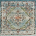 thumbnail image 1 of Unique Loom Isabella Intricate Design Area Rug 6' x 6' Square Blue/Beige, 1 of 1