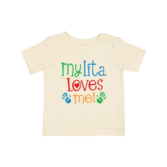 Inktastic My Lita Loves Me Grandchild Boys or Girls Baby T-Shirt