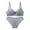 Silver, variant on Women's Push up Bra and Panty Set Lace Underwire Bralettes and Briefs Suit High Support Sports Bras for Lady Plus Size 80C