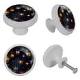 thumbnail image 4 of Ramadan Lantern Fluorescent Glow-in-the-Dark Dresser Pulls with Screws - Round 4-Pack for Cabinets, Wardrobes, and Dressers - Furniture Decor with Kitchen Hardware, 4 of 6