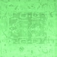 thumbnail image 1 of Ahgly Company Indoor Square Abstract Emerald Green Modern Area Rugs, 7' Square, 1 of 4